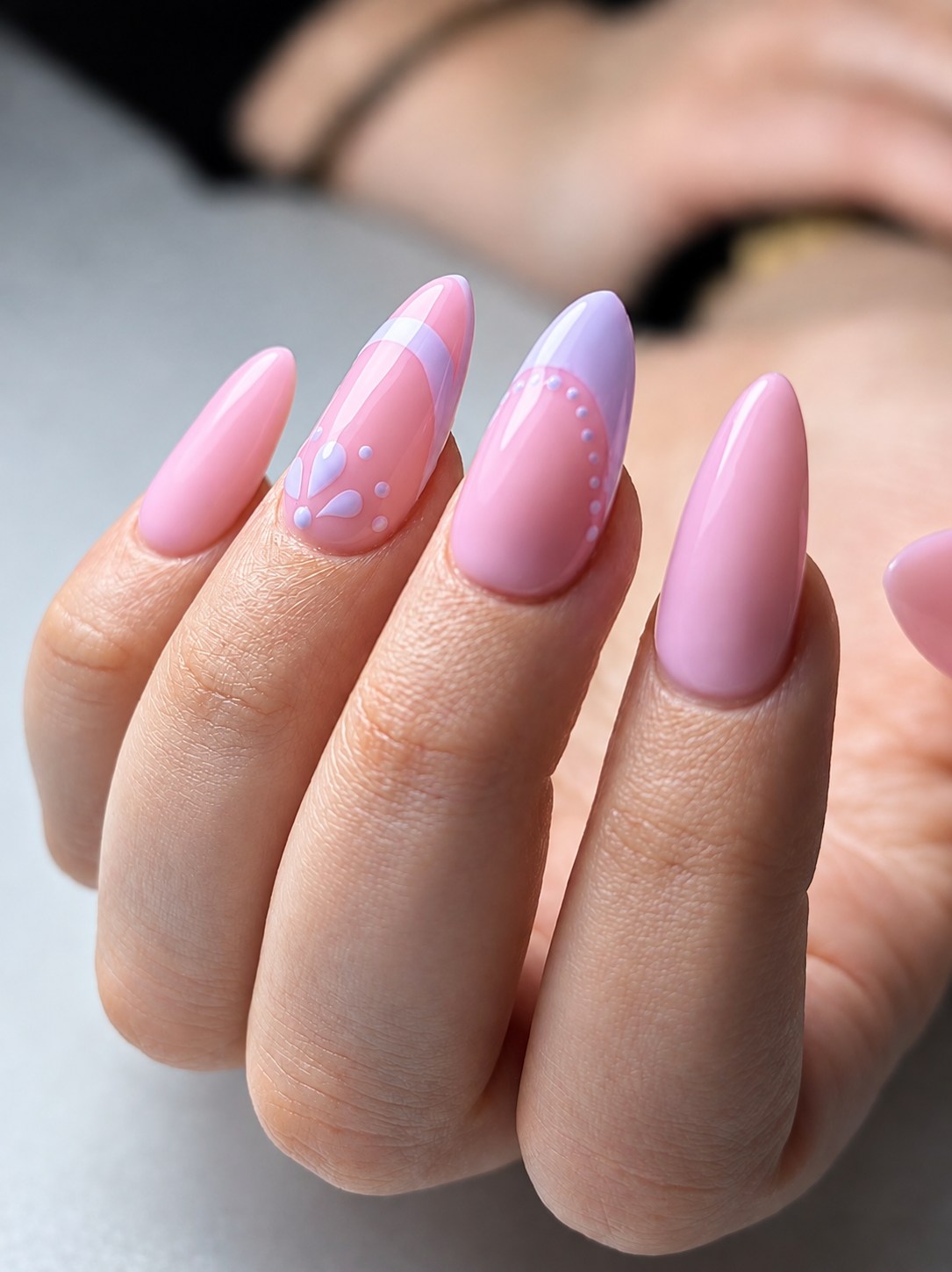 pastel design nails by Silvy